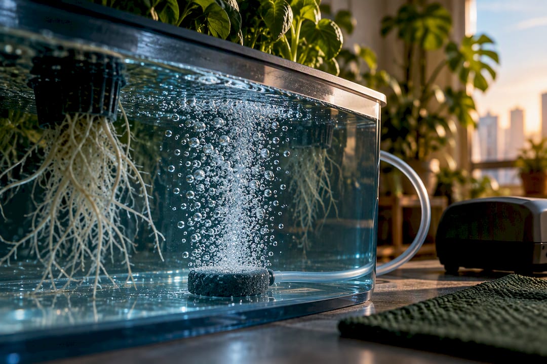 Hydroponic air stone releasing fine bubbles
